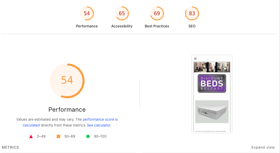 Before Klarnow redesign audit